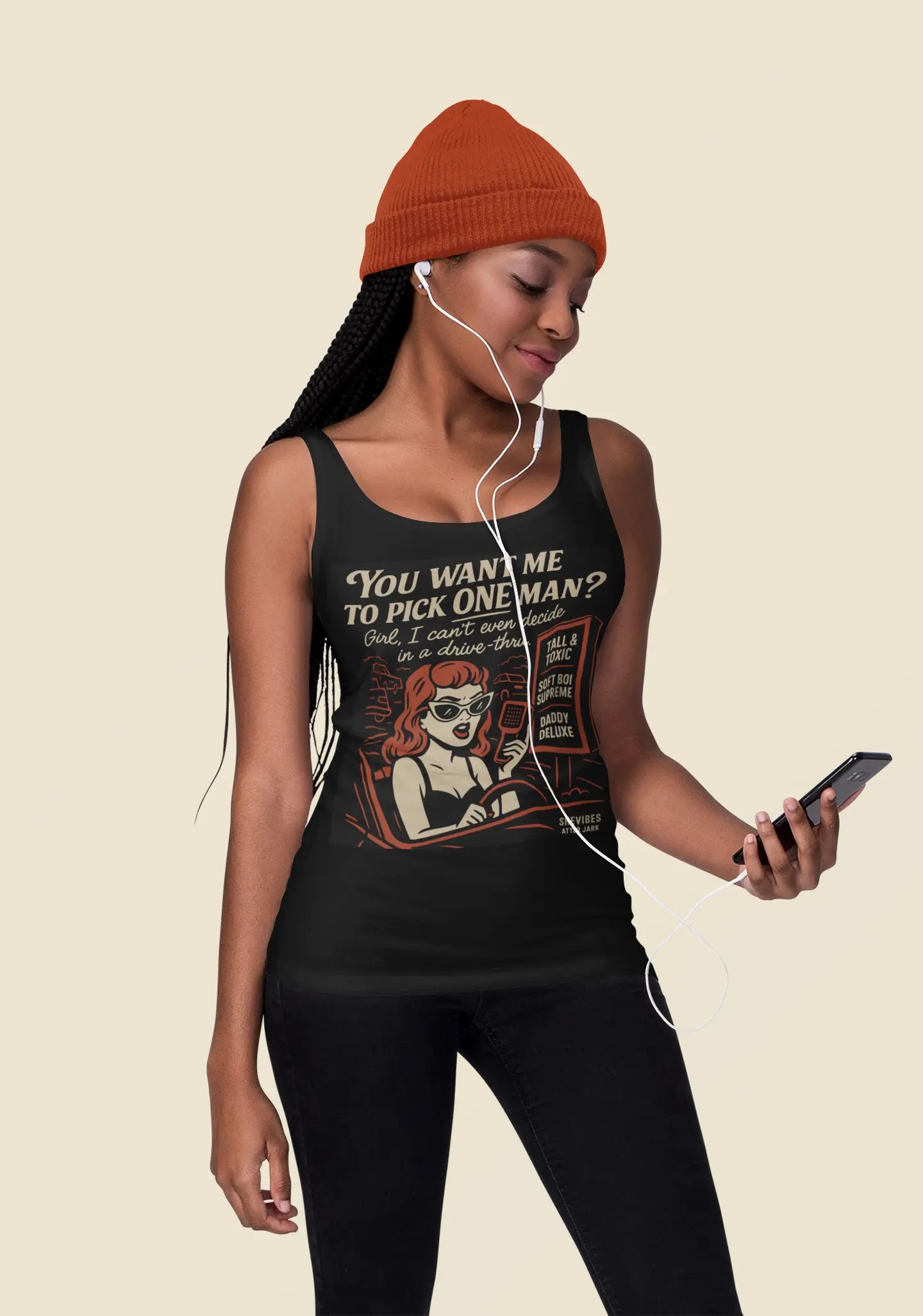 Can't Decide" Retro Graphic Tank | Unapologetic Single Life Apparel Yoycol