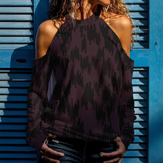 Tribal Print Cold Shoulder Top | Bold Single Life Fashion yoycol