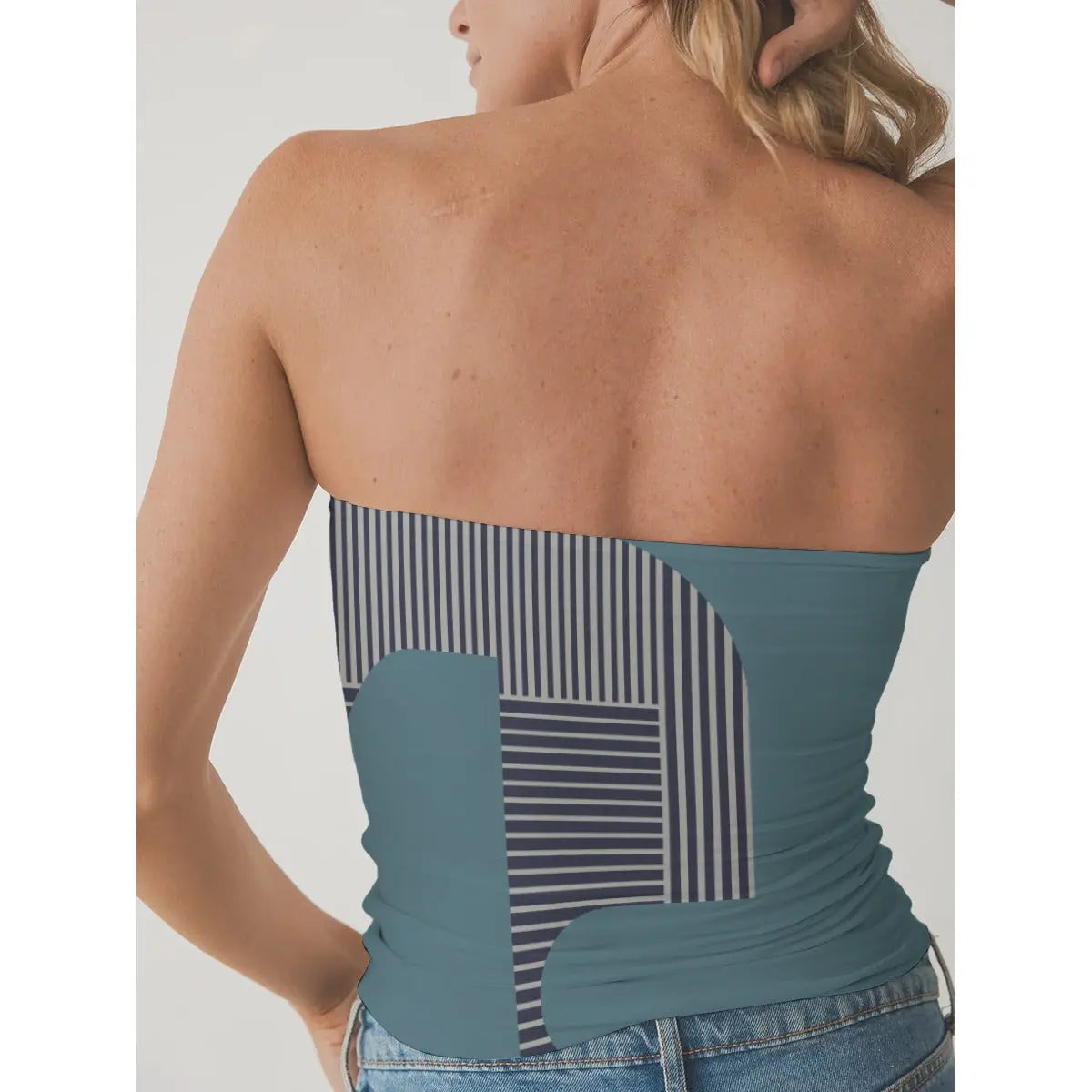 Soft Blue Minimalist Tube Top – Single Life Tube Top | SheVibes After Dark - SHE VIBES AFTER DARK