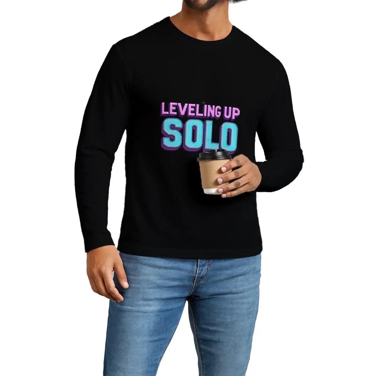 All-Over Print Men's Long Sleeve T-Shirt Yoycol