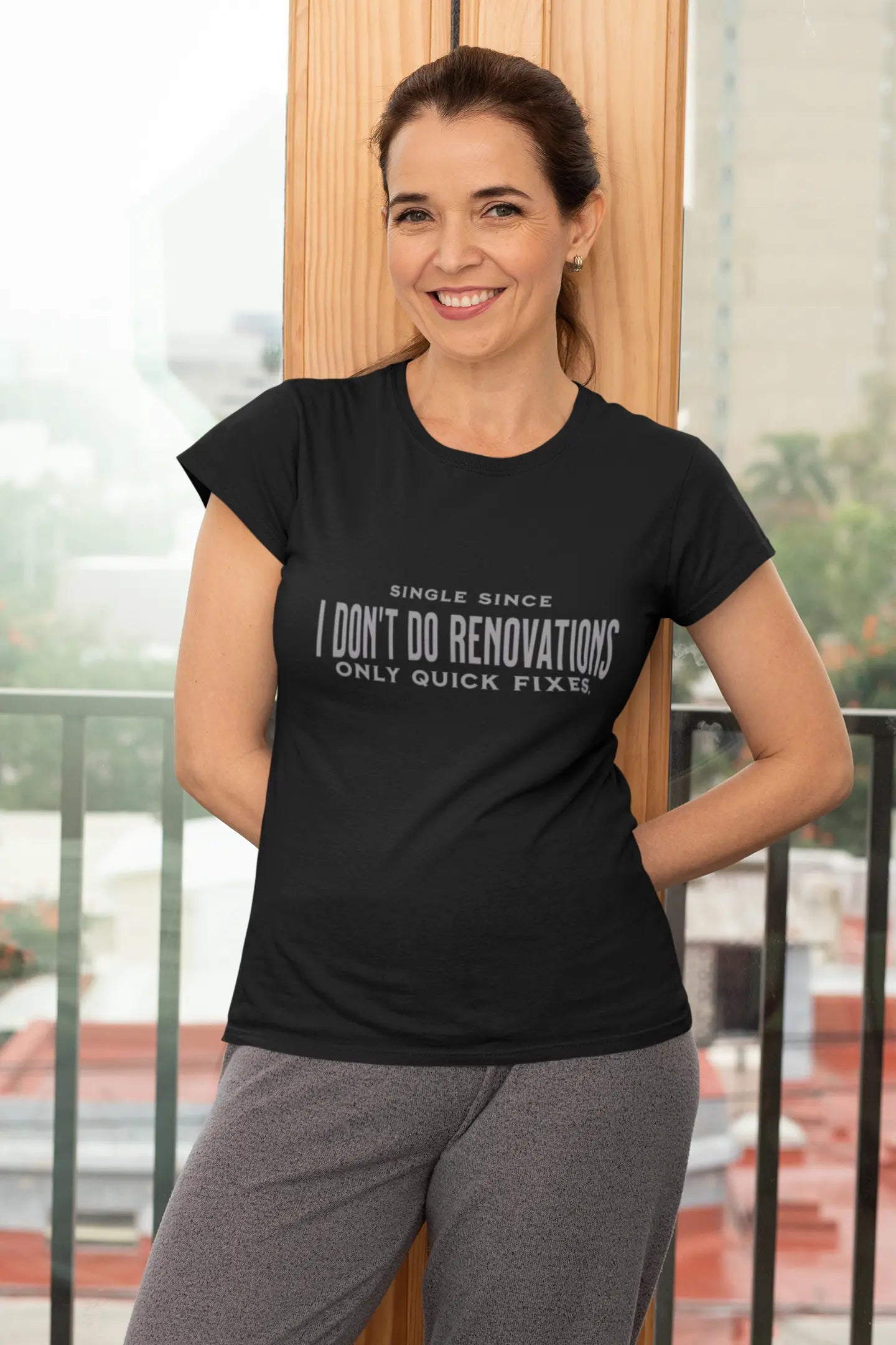 "I Don’t Do Renovations" Unisex T-Shirt | Bold Breakup Energy for Singles of All Genders Yoycol