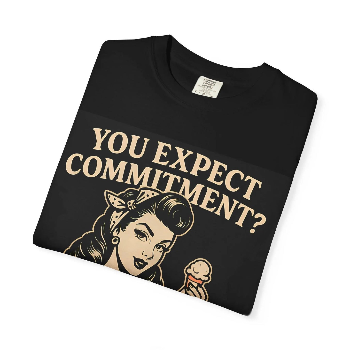 Ice Cream Quote T-Shirt: Women's Vintage Graphic Tee Yoycol
