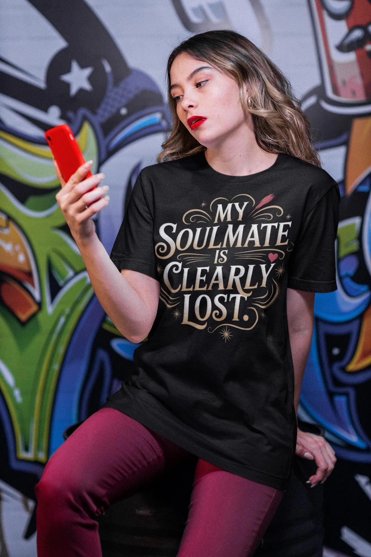 Funny Single Life Shirt: My Soulmate Is Lost - Women's Humor Apparel Yoycol
