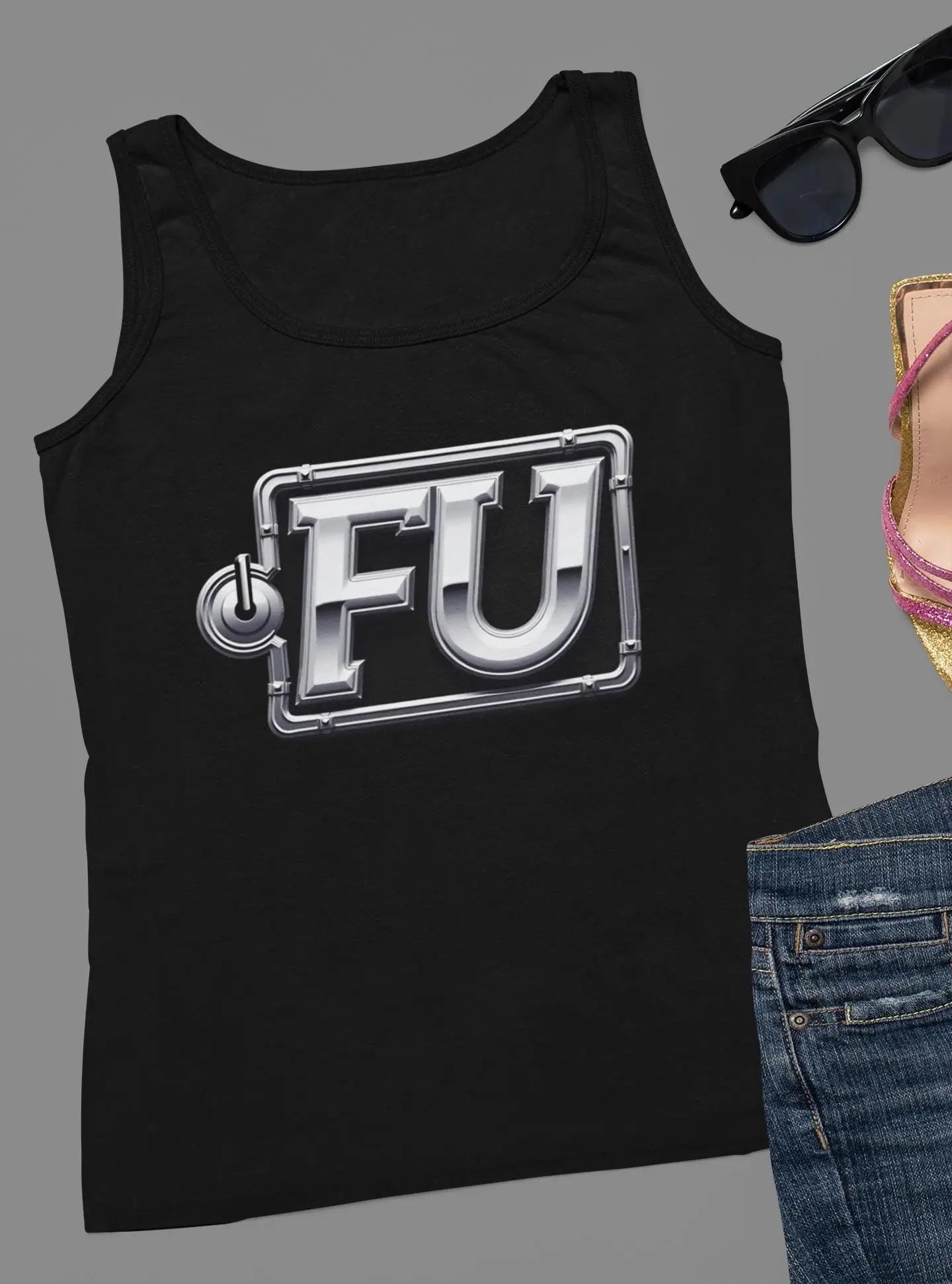FU Design Tank: Single Life Women's Empowerment Apparel Yoycol