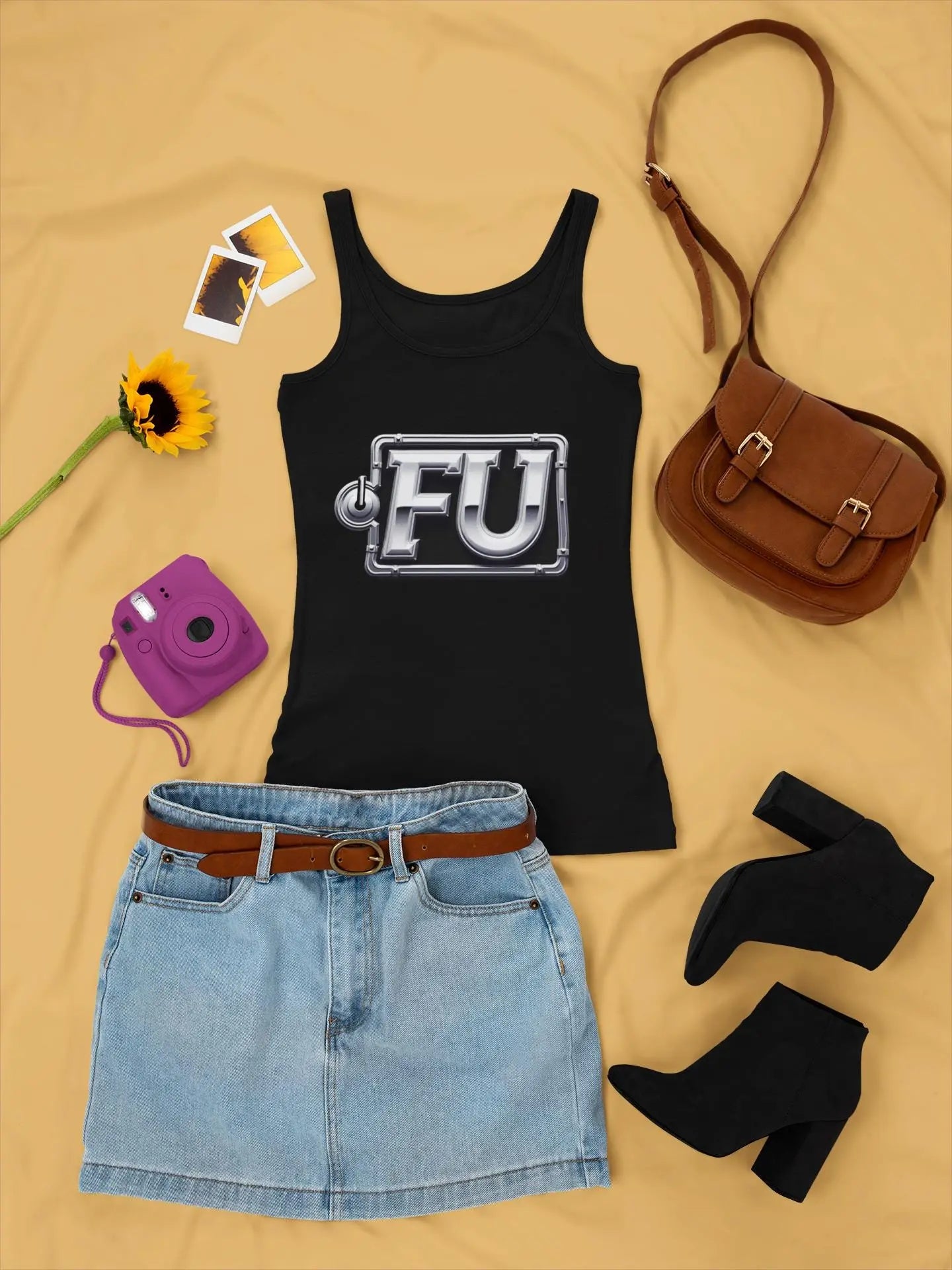 FU Design Tank: Single Life Women's Empowerment Apparel Yoycol