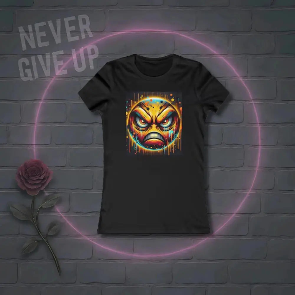 Grunge Angry Face Tank Top: Edgy Punk Streetwear Tee Yoycol