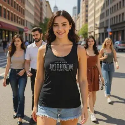 I Don’t Do Renovations Tank Top | Bold Sarcastic Quote Shirt for Women Yoycol