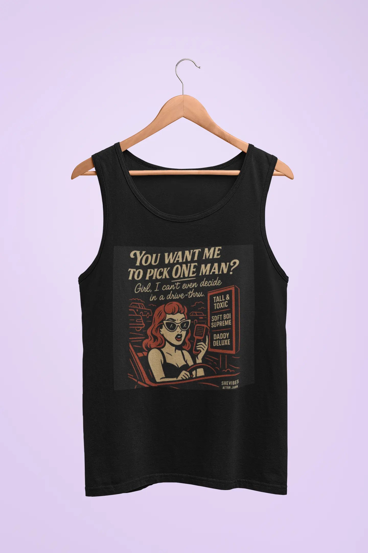 Can't Decide" Retro Graphic Tank | Unapologetic Single Life Apparel Yoycol