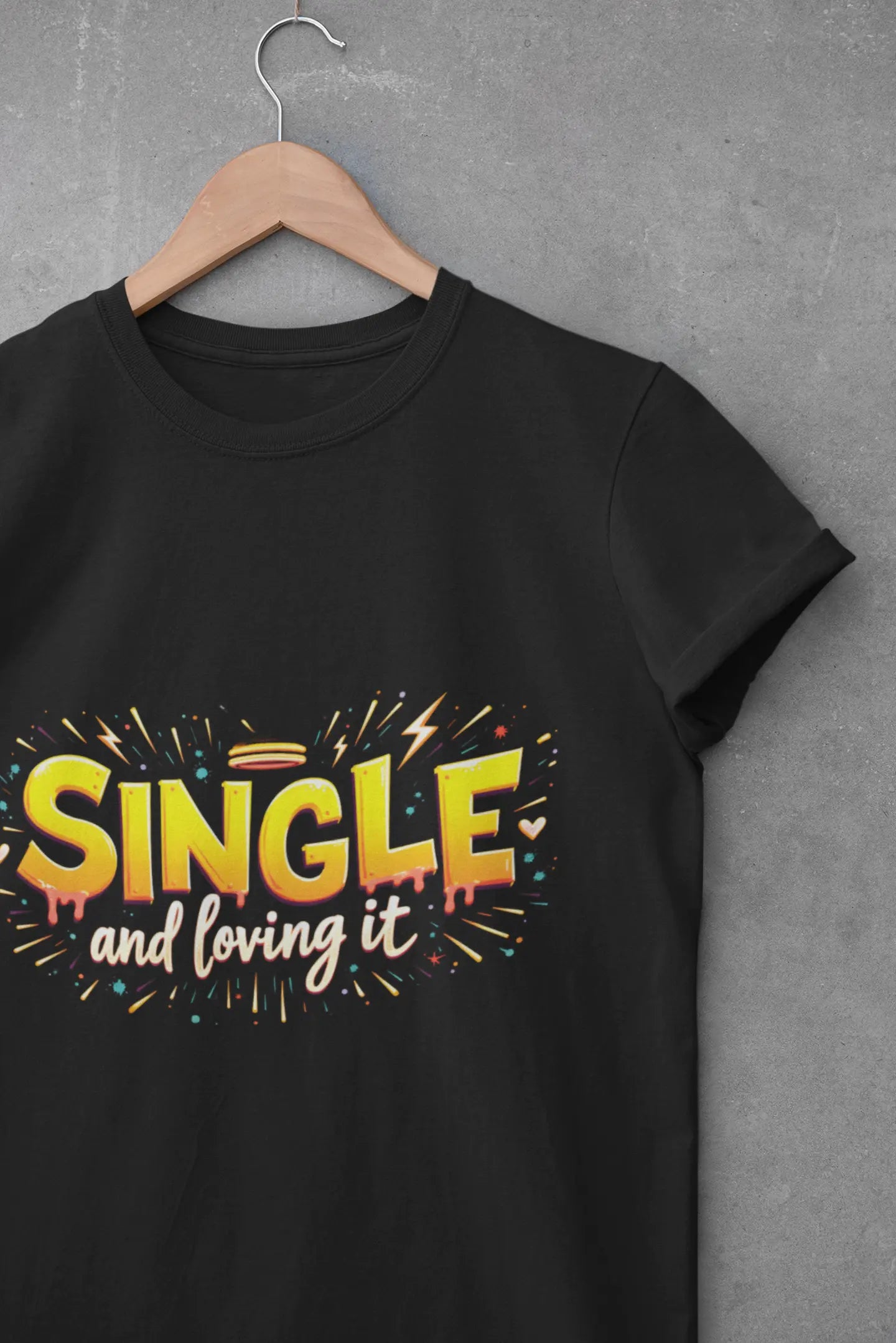 SINGLE LIFE and Loving It T-Shirt, Funny Single Girl Shirt, Anti-Valentine's Day Top, Leveling Up Solo Crop Tee, Gift for Independent Woman Yoycol